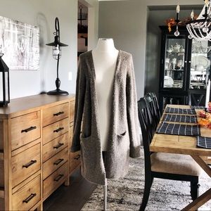 Wilfred Free Aritzia Brown Cardigan Sweater